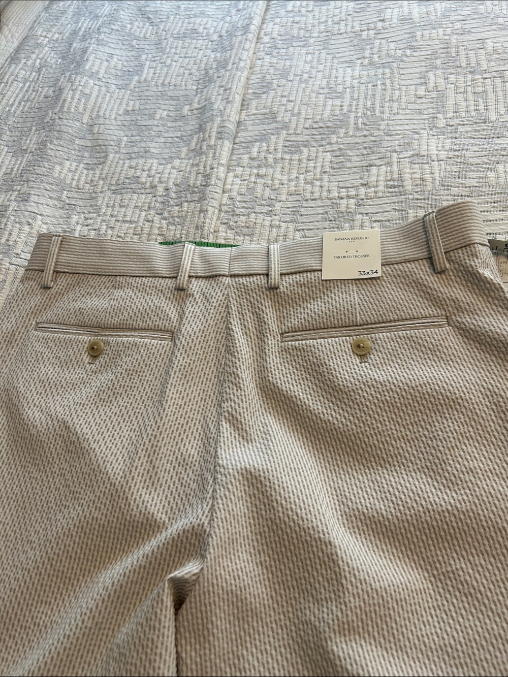Banana Republic Seersucker pants.